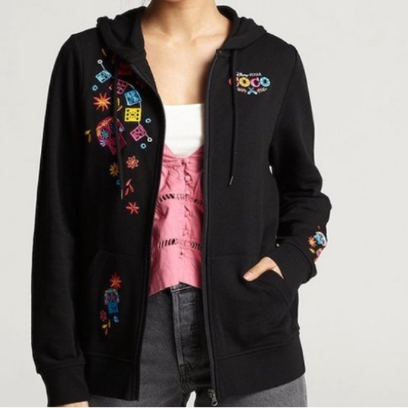 NWT Her Universe Disney Pixar Coco Embroidered Hoodie Her Universe Exclusive - Picture 2 of 6
